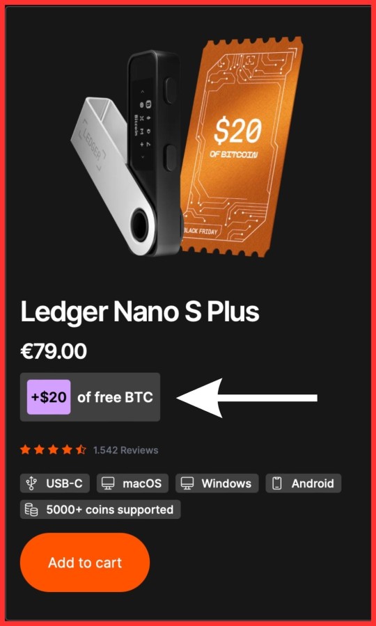 LEDGER NANO S PLUS KRIPTO NOVČANIK